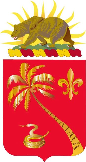 Coat of arms (crest) of the 164th Field Artillery Battalion, California Army National Guard