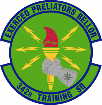 Coat of arms (crest) of the 342nd Training Squadron, US Air Force