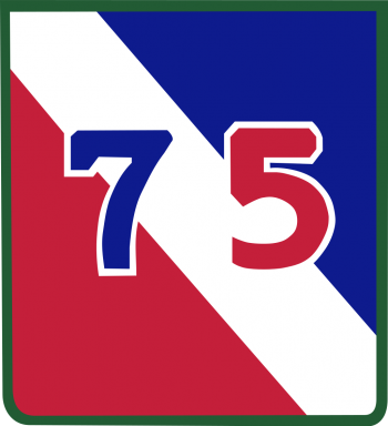 Coat of arms (crest) of the 75th Infantry Division Make Ready Division, US Army