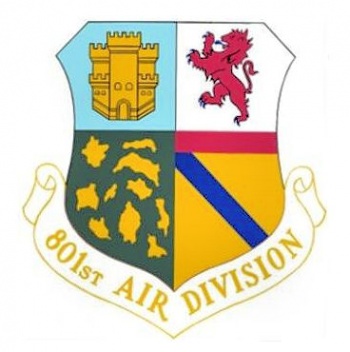 Coat of arms (crest) of the 801st Air Division, US Air Force