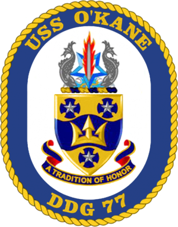 Coat of arms (crest) of Destroyer USS O'Kane