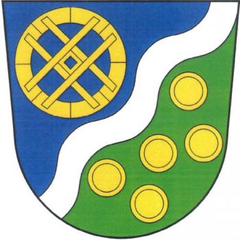 Arms (crest) of Lužany (Hradec Králové)