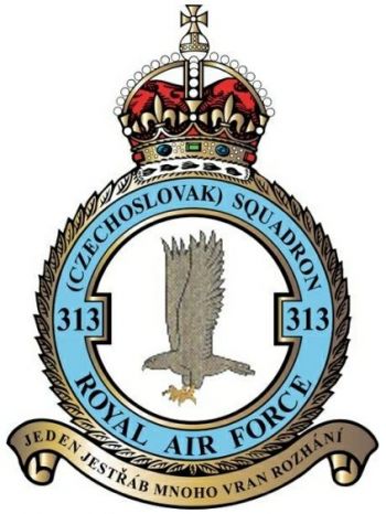 Coat of arms (crest) of the No 313 (Czechoslovak) Squadron, Royal Air Force