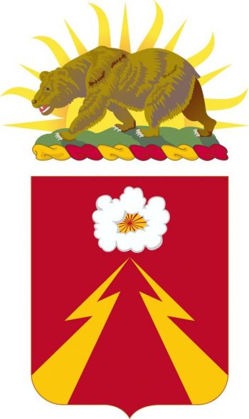 Coat of arms (crest) of the 149th Antiaircraft Artillery Automatic Weapons Battalion, California Army National Guard