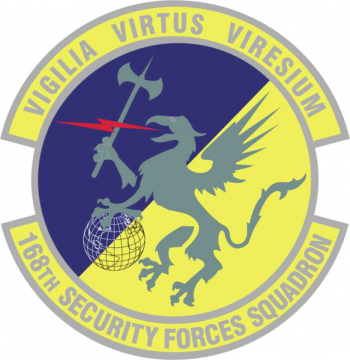 Coat of arms (crest) of the 168th Security Forces Squadron, Alaska Air National Guard