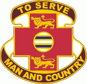 Coat of arms (crest) of the 801st Combat Support Hospital, US Army