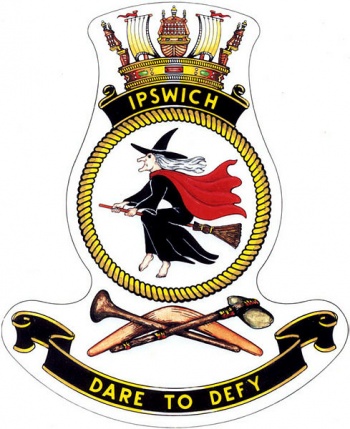 Coat of arms (crest) of the HMAS Ipswich, Royal Australian Navy