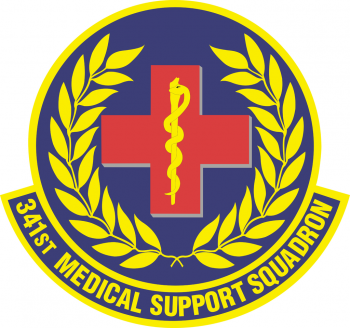 Coat of arms (crest) of the 341th Medical Support Squadron, US Air Force