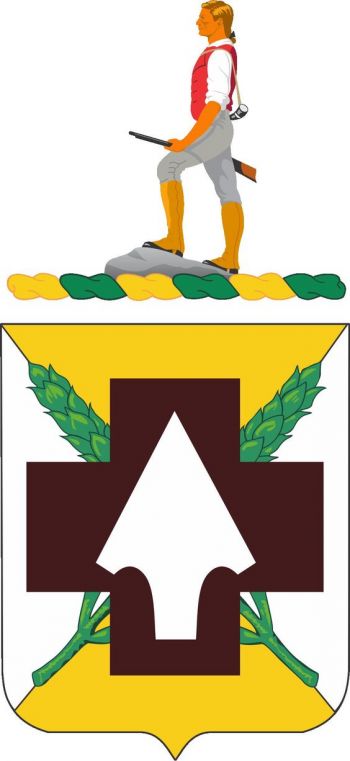 Coat of arms (crest) of 388th Medical Battalion, US Army