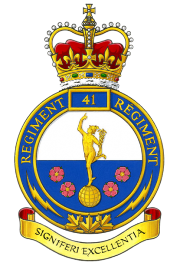 Coat of arms (crest) of the 41 Signal Regiment, Canada