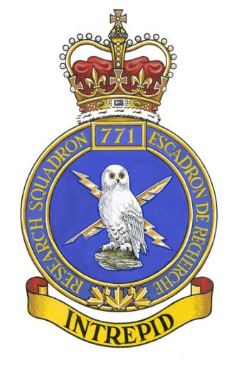 Coat of arms (crest) of the 771 Research Squadron, Canadian Army