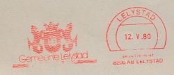Wapen van Lelystad/Arms (crest) of LelystadPoststempel 1980