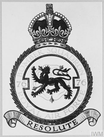 Coat of arms (crest) of the No 76 Squadron, Royal Air Force