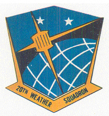Coat of arms (crest) of 20th Weather Squadron, US Air Force