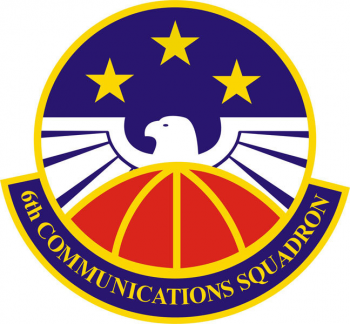 Coat of arms (crest) of the 6th Communications Squadron, US Air Force
