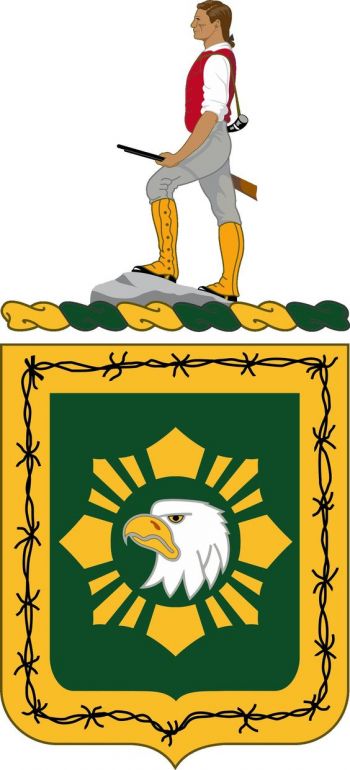 Coat of arms (crest) of 744th Military Police Battalion, US Army