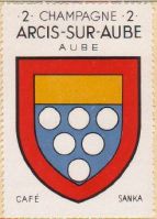 Blason d'Arcis-sur-Aube/Arms of Arcis-sur-Aube
