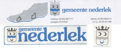 Wapen van Nederlek/Coat of arms (crest) of Nederlek