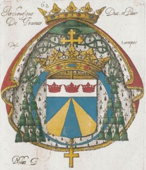 Arms (crest) of Léonor d'Estampes de Valençay