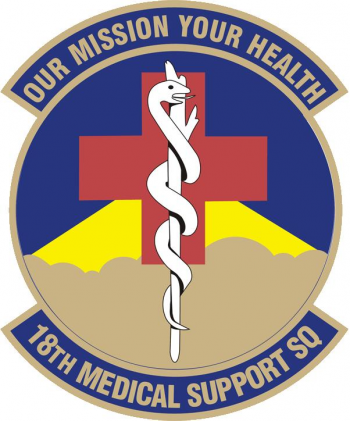 Coat of arms (crest) of the 18th Medical Support Squadron, US Air Force