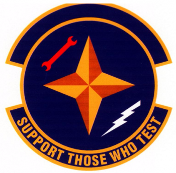 Coat of arms (crest) of the 412th Logistics Support Squadron (later Maintenance Operations Squadron), US Air Force