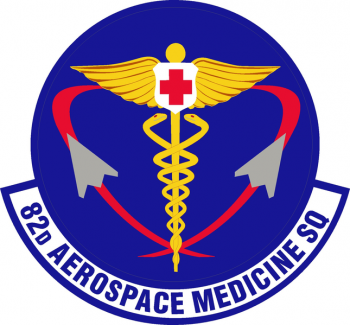 Coat of arms (crest) of the 82nd Aerospace Medicine Squadron, US Air Force