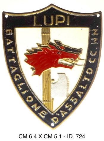 Coat of arms (crest) of the Assault Battalion Lupi (Wolves), CCNN, MVSN