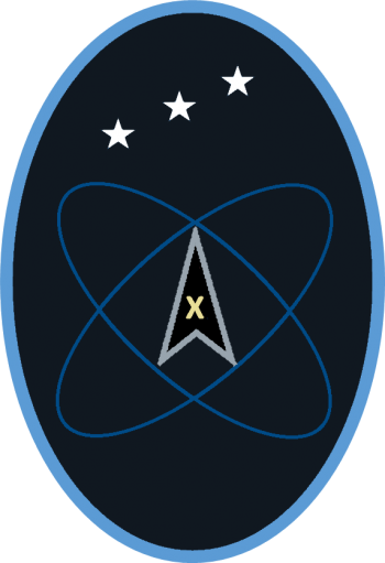 Coat of arms (crest) of the 10th Doctrine Support Squadron, US Space Force