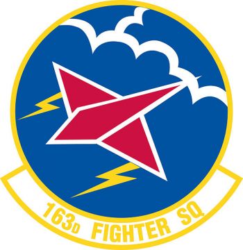 Coat of arms (crest) of the 163rd Fighter Squadron, Indiana Air National Guard