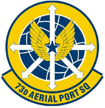 Coat of arms (crest) of the 73rd Aerial Port Squadron, US Air Force