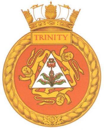 Coat of arms (crest) of the HMCS Trinity, Royal Canadian Navy
