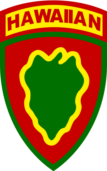 Coat of arms (crest) of the Hawaiian Division, US Army