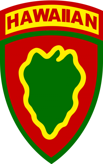 Coat of arms (crest) of Hawaiian Division, US Army