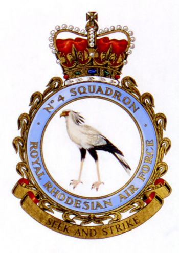 Coat of arms (crest) of the No 4 Squadron, Royal Rhodesian Air Force