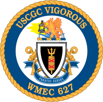 Coat of arms (crest) of USCGC Vigorous (WMEC-627)
