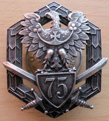 Coat of arms (crest) of the 75th Infantry Regiment, Polish Army