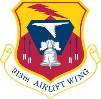 Coat of arms (crest) of the 913th Airlift Wing, US Air Force
