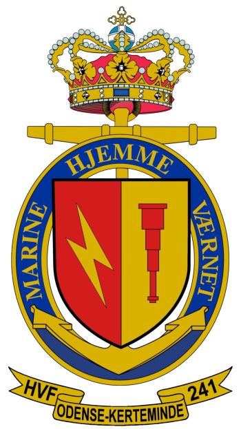 Coat of arms (crest) of the Home Guard Flotilla 241 Odense-Kerteminde, Denmark