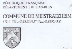 Blason de Meistratzheim/Arms (crest) of Meistratzheim