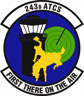 Coat of arms (crest) of the 243rd Air Traffic Control Flight, Wyoming Air National Guard