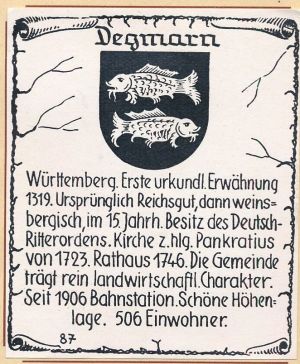 Wappen von Degmarn/Coat of arms (crest) of Degmarn