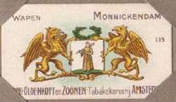 Wapen van Monnickendam/Arms (crest) of MonnickendamHet wapen in de Oldenkott albums +/- 1910
