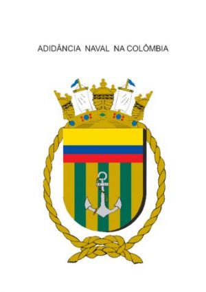 Coat of arms (crest) of the Naval Attaché in Colombia, Brazilian Navy