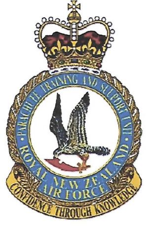 Coat of arms (crest) of the RNZAF Parachute Training and Support Unit
