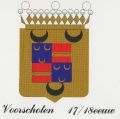 Wapen van Voorschoten/Coat of arms (crest) of Voorschoten