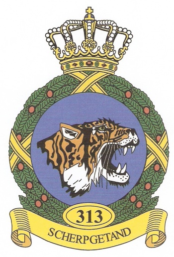 Coat of arms (crest) of the 313th Squadron, Netherlands Air Force