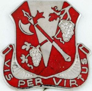 Coat of arms (crest) of the 381st Engineer Battalion, US Army