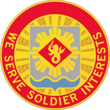 Coat of arms (crest) of 453rd Finance Battalion, US Army