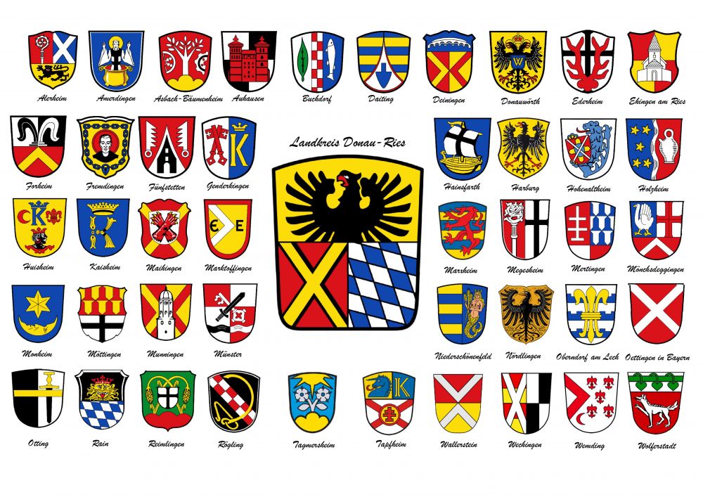 Wappen von Donau-Ries (Coat of arms (crest) of Donau-Ries)