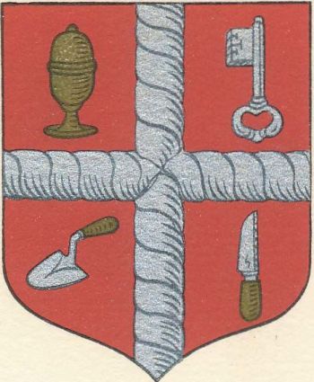 Arms (crest) of Master Pharmacists, Locksmiths, Masons, Ropemakers and Cordwainers in Seillans